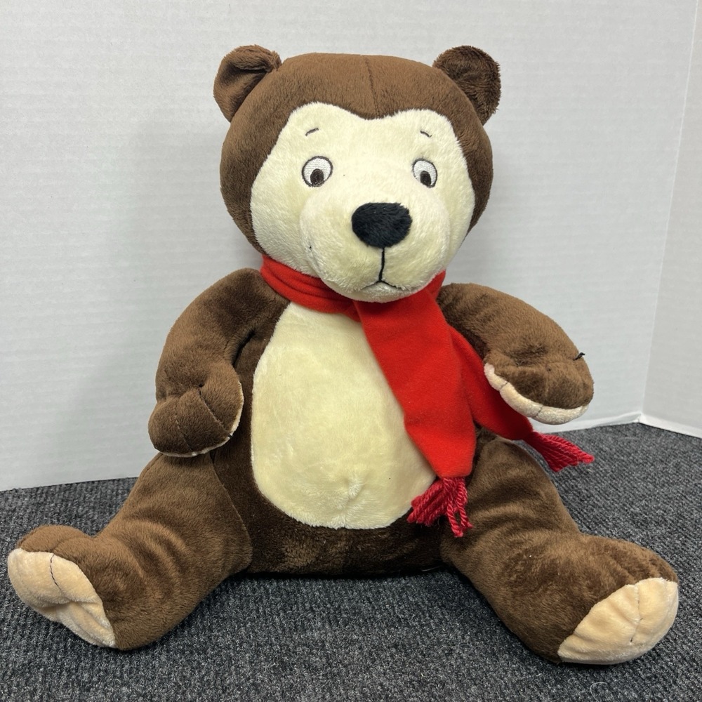 KOHL'S CARES You Can Do It Sam Brown Teddy Bear 11" Plush Red Scarf